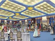 Crystal Ballroom Interior Rendering. Somerset, NJ.